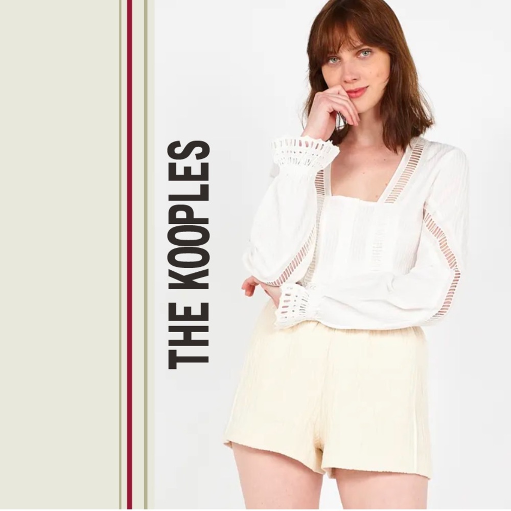 The Kooples Embroidered Cotton Top
